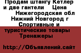 Продам штангу Кетлер и две гантели. › Цена ­ 4 000 - Нижегородская обл., Нижний Новгород г. Спортивные и туристические товары » Тренажеры   